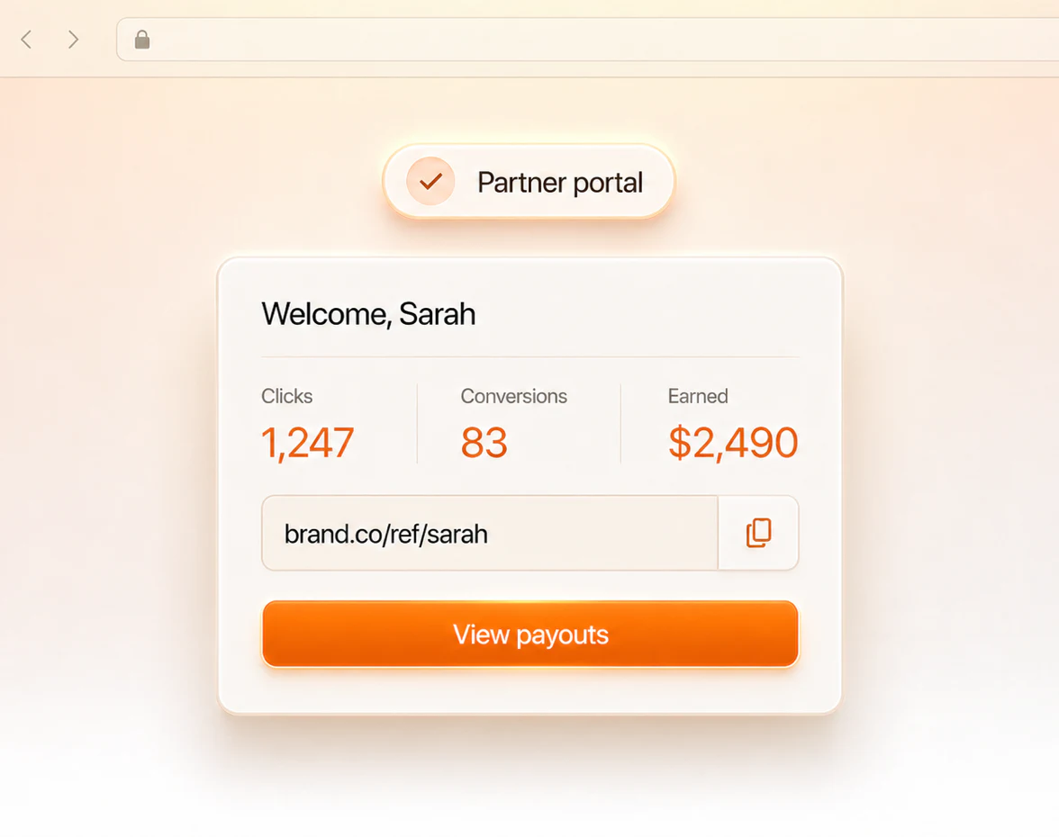 Interface du portail partenaire intégré dans Refport