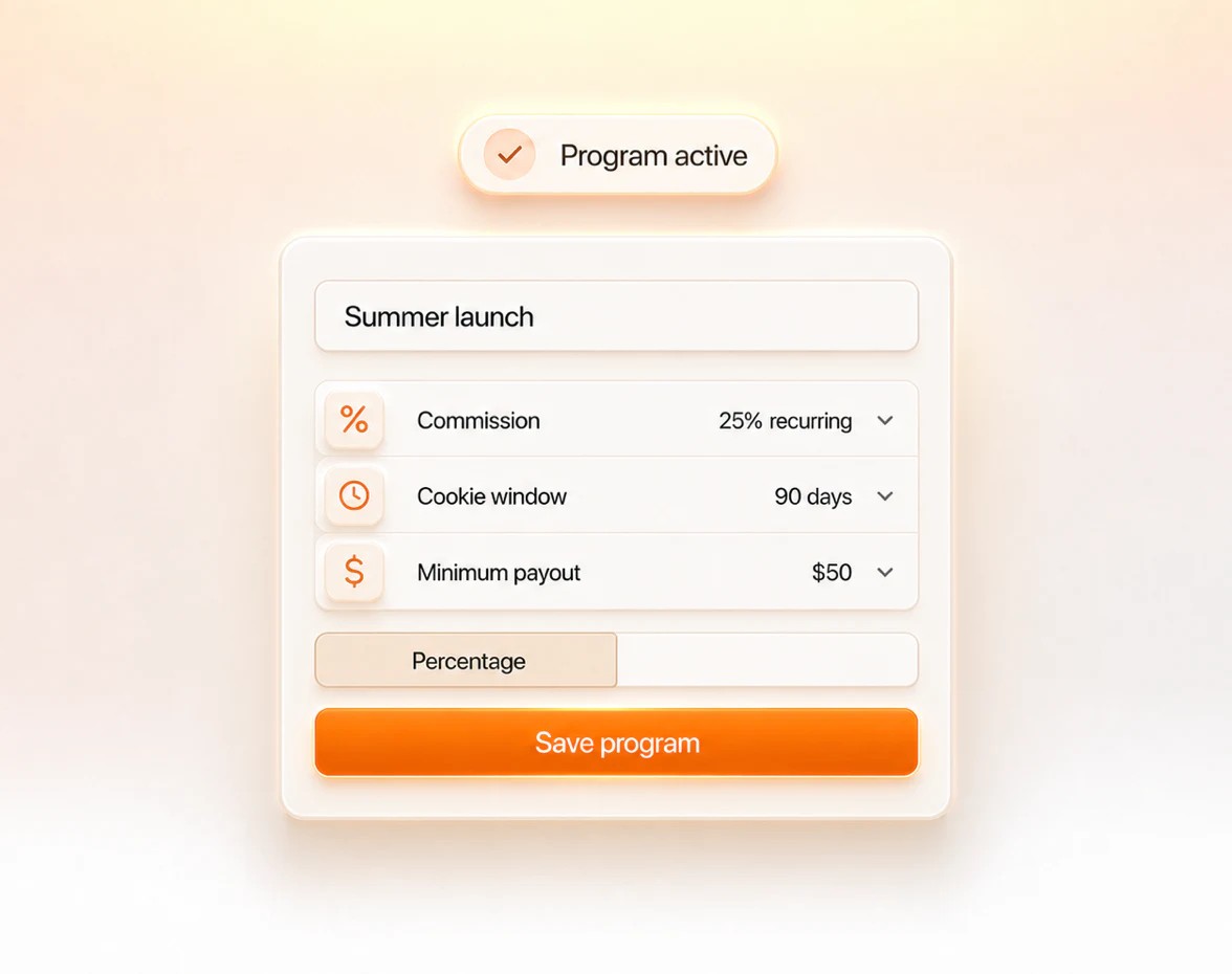 Interface des programmes de parrainage dans Refport